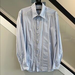 Dolce & Gabbana Light Blue Casual Button Down Shirt